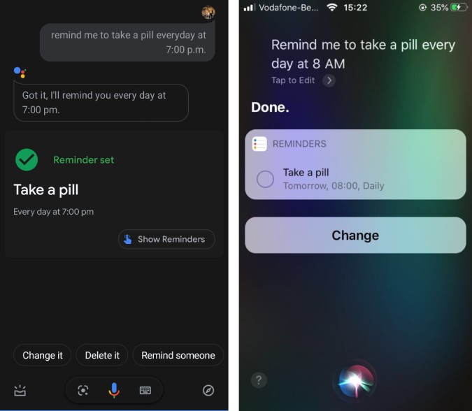 Google-помощник-Siri-напоминания