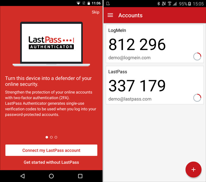 Аутентификатор Lastpass для настроек Android