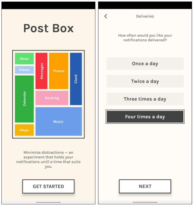 Пакетное время Google Post Box для Android