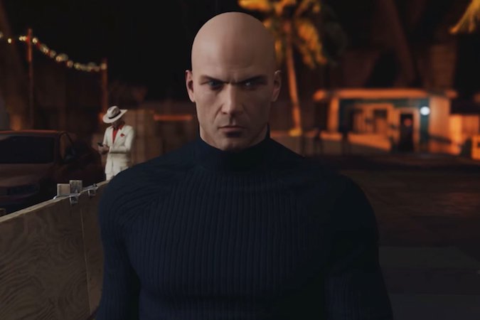 hitman — лысый парень в свитере