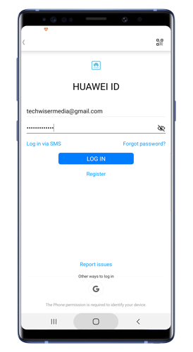 huawei-health-login-page — индивидуальный циферблат на Honor Band 5