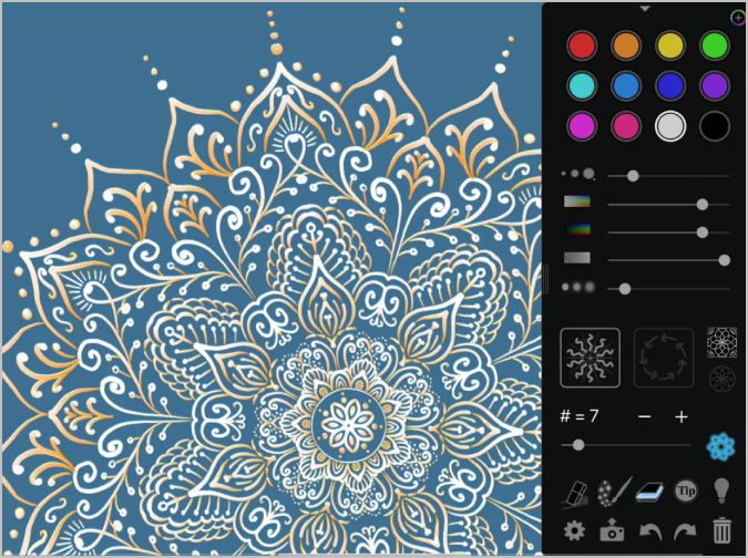 Приложение iOrnament iPad Mandala