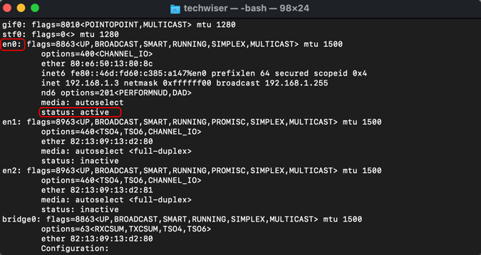 ifconfig-команда-macos