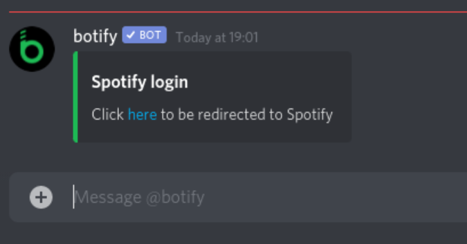 Ссылка Botify для входа в Spotify