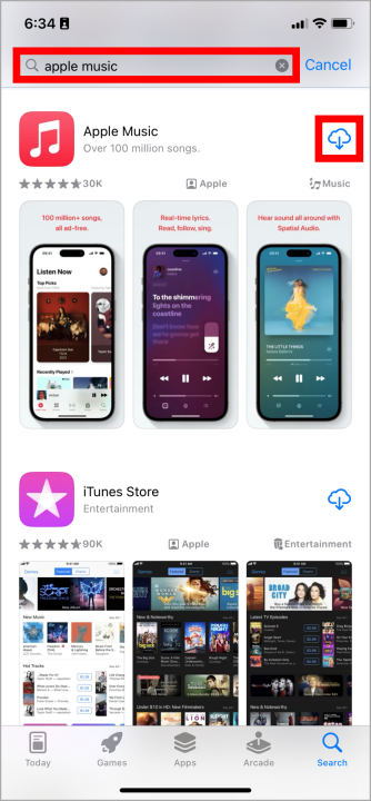 Apple Music в App Store