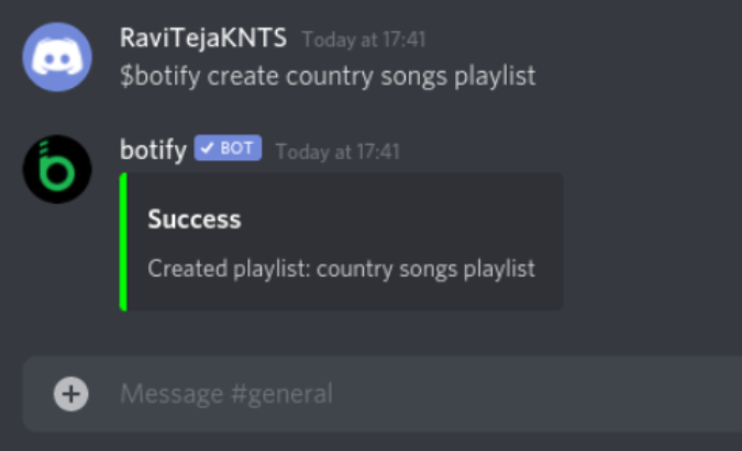 Создание плейлиста Spotify с помощью Botify