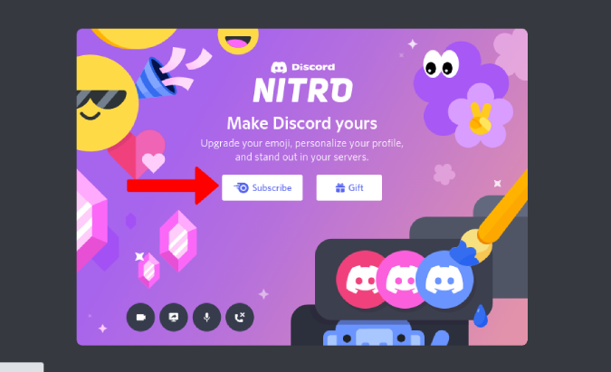 Подписка на Nitro в Discord