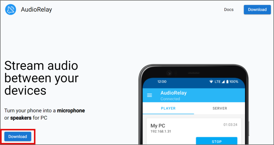 скачать приложение audiorelay