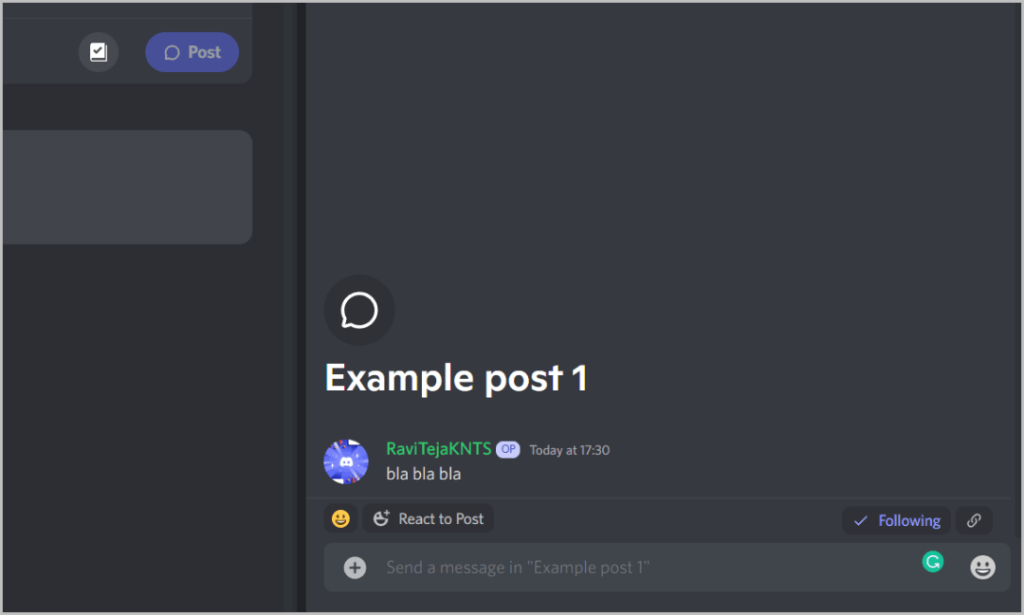 Обмен сообщениями для публикации на форуме в Discord