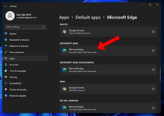 Открытие настроек Microsoft Edge