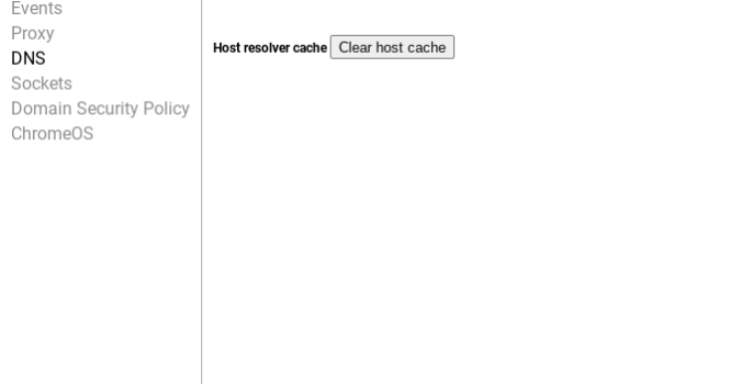 Очистка кэша DNS на Chromebook