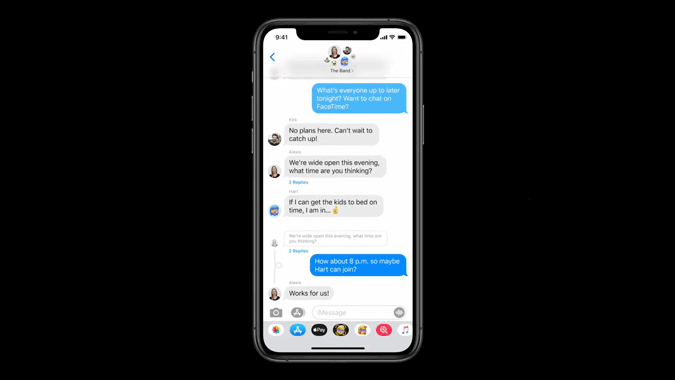 Новые функции iMessages на iOS 14