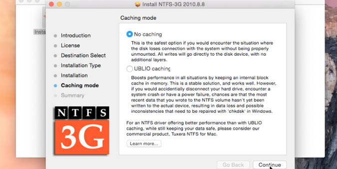 установка NTFS 3g на Mac