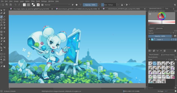 Krita-с открытым исходным кодом для Windows-Paint