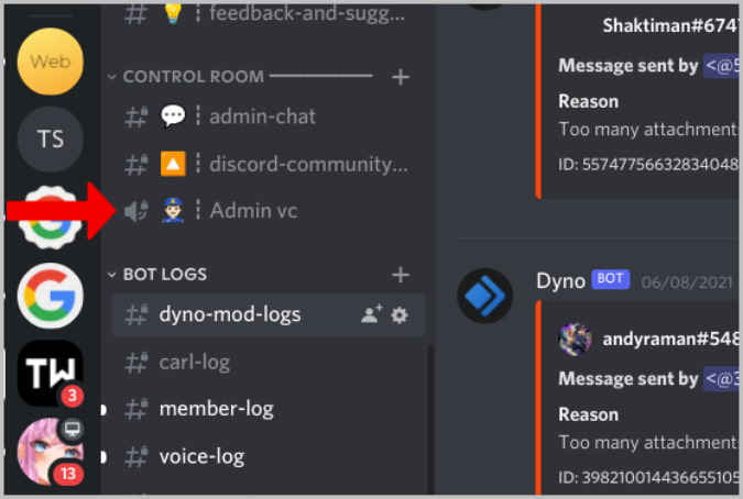 заблокированный голосовой канал в Discord