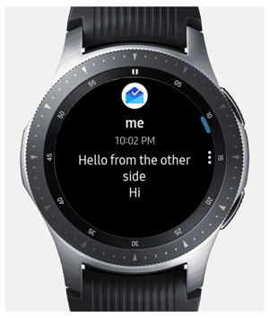 электронное письмо от Galaxy Watch