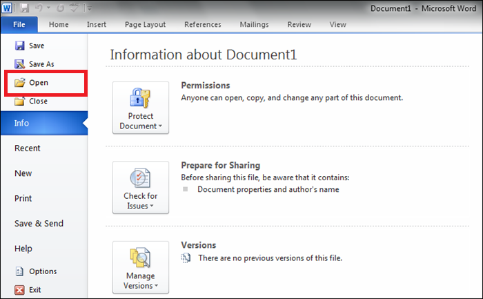 Microsoft Word открыть PDF-файл