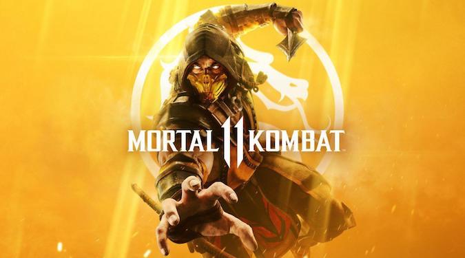 Mortal Kombat 11 — Слепой парень споткнулся, держа в руках зонтик.