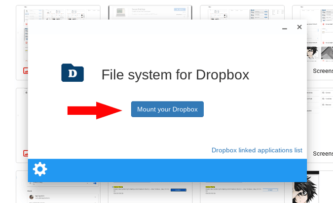 Подключение Dropbox к файловому менеджеру