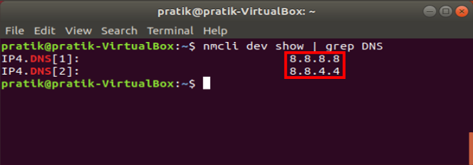 nmcli_dev_dns_address