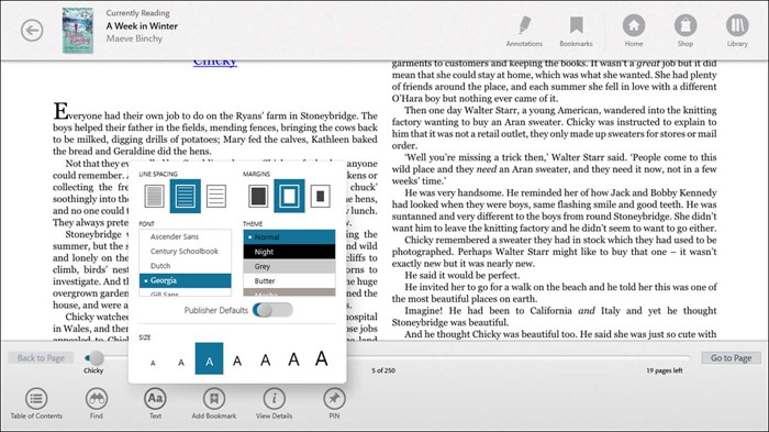 Nook Epub Reader для Windows