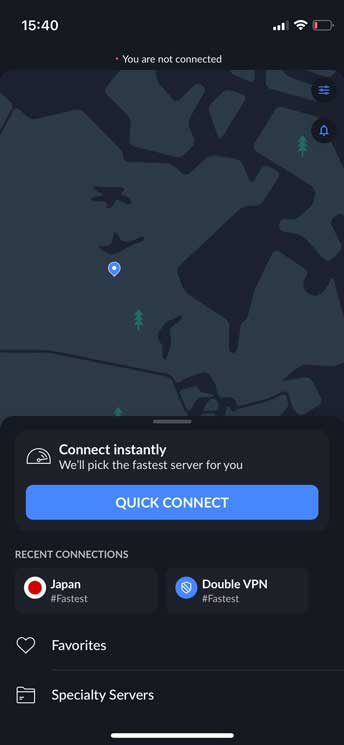 nordvpn для приложения iPhone