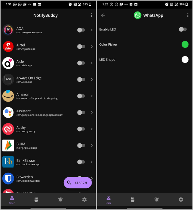 Приложение Notify Buddy для Android