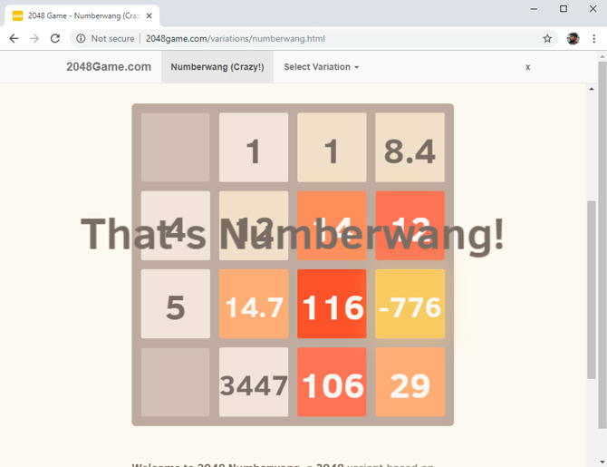 2048 альтернатива-numberwang