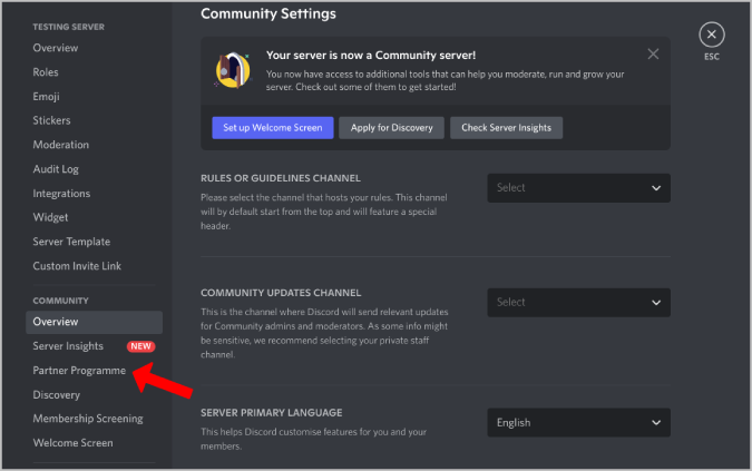 открытие партнёрской программы на Discord