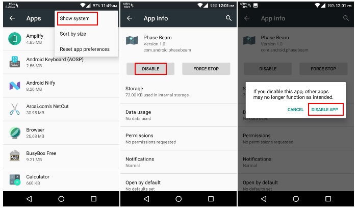 Отключите предустановленные приложения для конфиденциальности на Android