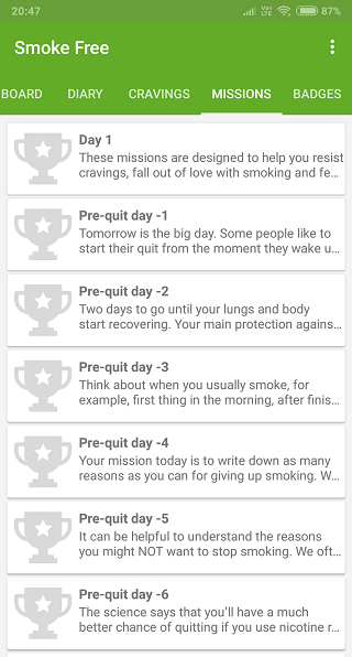 бросить курить приложения 2