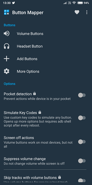 переназначить аппаратные кнопки Android 2