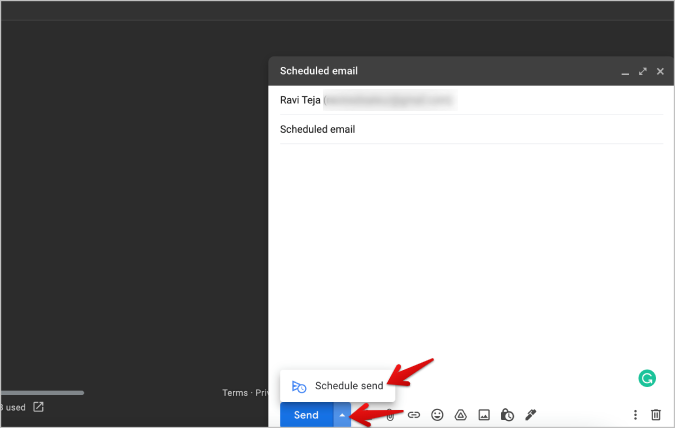 Запланировать отправку на Gmail в автономном режиме