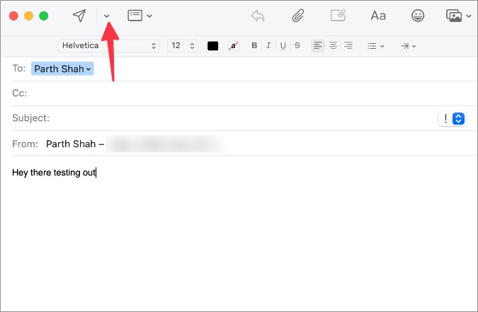 планировать электронную почту в Mail для Mac