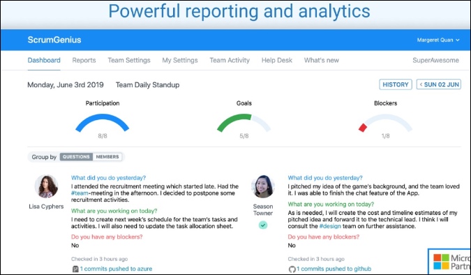 Scrumgenius для команд Microsoft