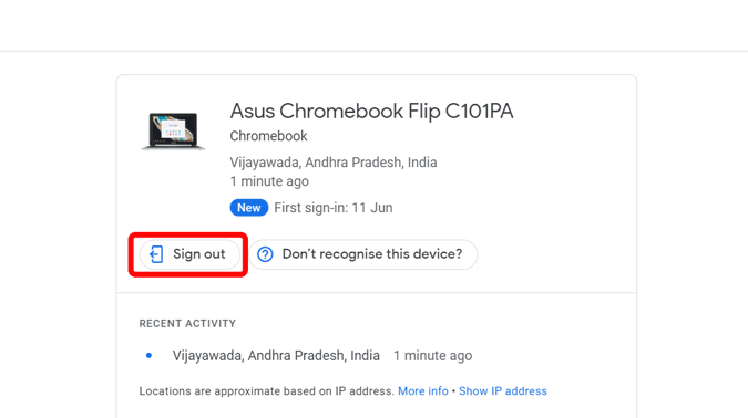 Удаленный выход из Chromebook