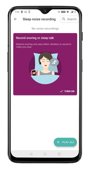 записывать шум сна, например храп во сне, как приложение для Android