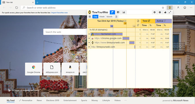 time-your-web — лучшие расширения для Edge Chromium