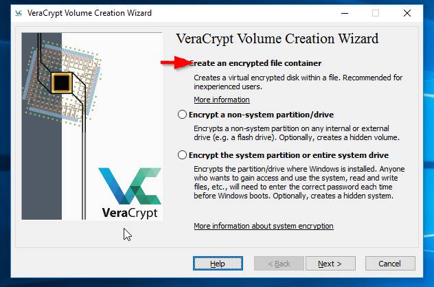 veracrypt1 шифрование и процесс создания диска