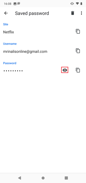 как проверить сохраненный пароль в Chrome Mobile — просмотр пароля