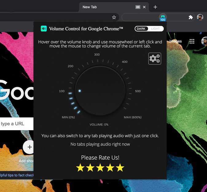 расширение регулировки громкости для Google Chrome