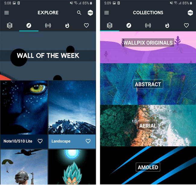 wallpix — лучшие обои для Android