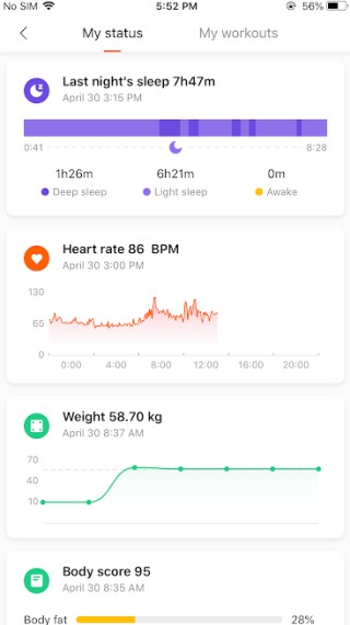 умные весы mi fit и фитнес-браслет