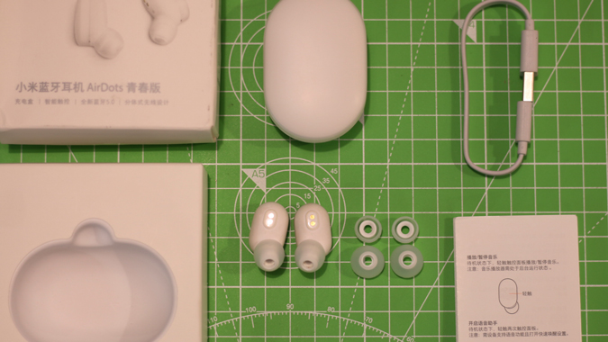 Содержимое коробки xiaomi mi airdots