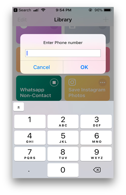 WhatsApp Non Contact — полезные ярлыки для приложения ярлыков Apple