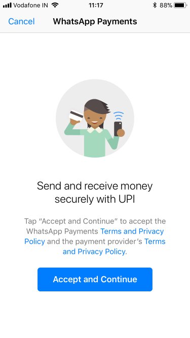 Условия и политика WhatsApp UPI