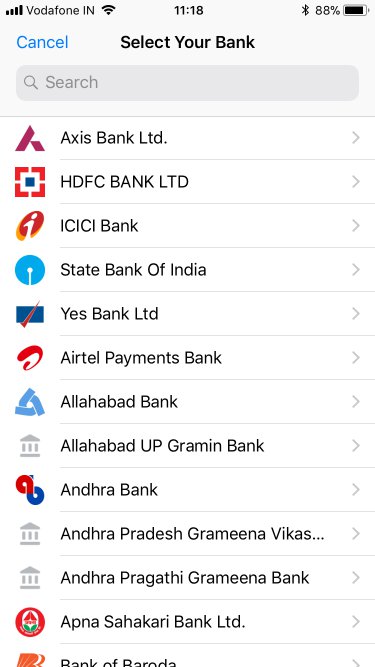 WhatsApp UPI Bank