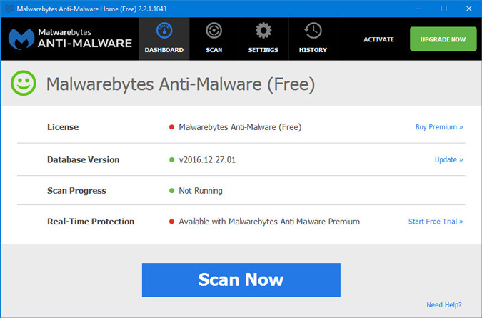 Лучшие инструменты удаления вредоносных программ для Windows-malwarebytes