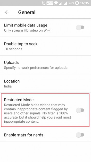 Родительский контроль YouTube на Android и iOS