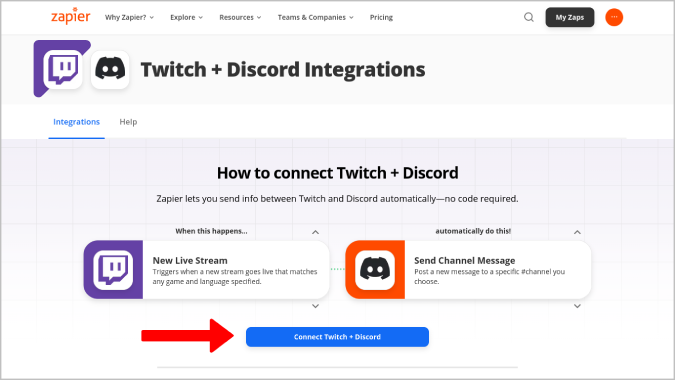 Соединение Twitch и Discord